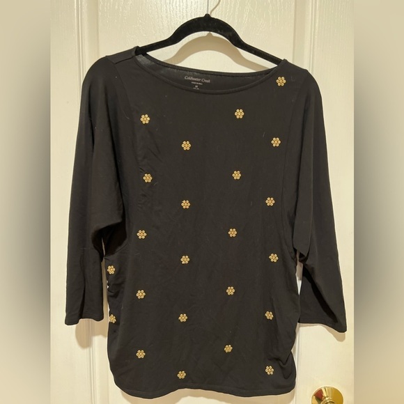 Coldwater Creek Tops - Coldwater Creek Top Black Women Size M 10-12.